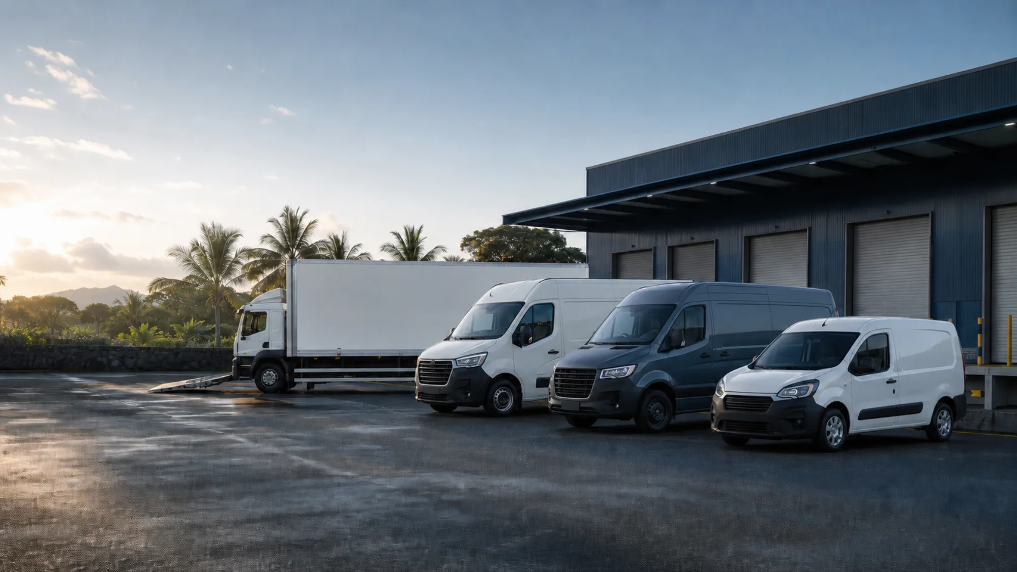 Flotte d’utilitaires Lyvira Fleet prête pour une mission professionnelle