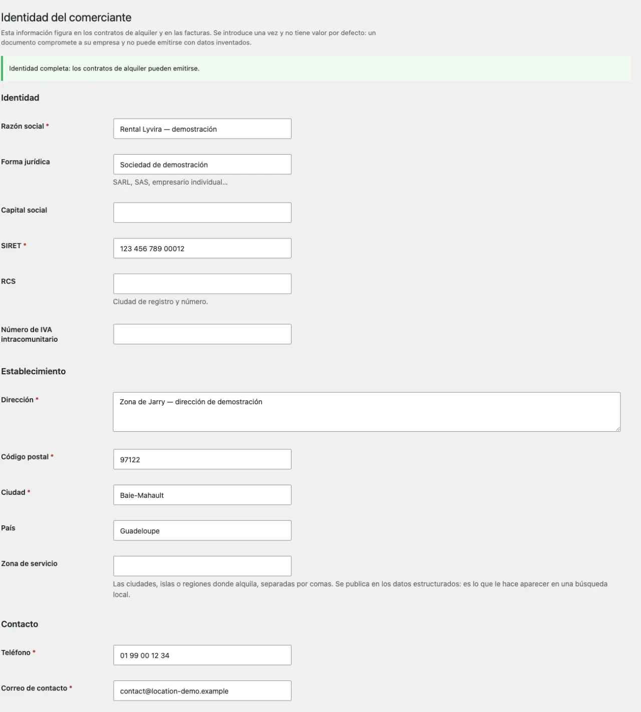 ¿Dónde introduzco los datos de mi empresa?