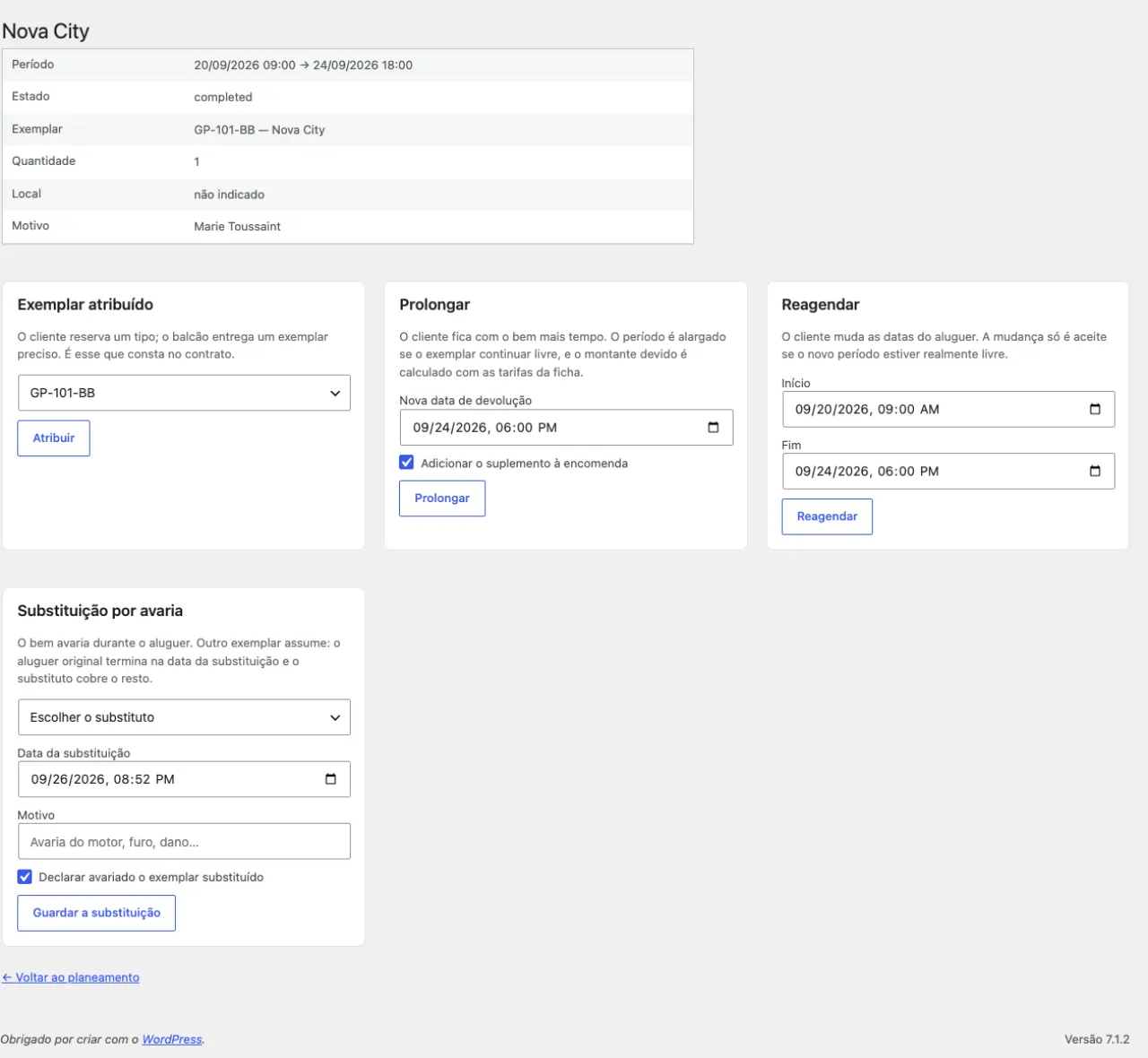 Como é que o cliente reserva?