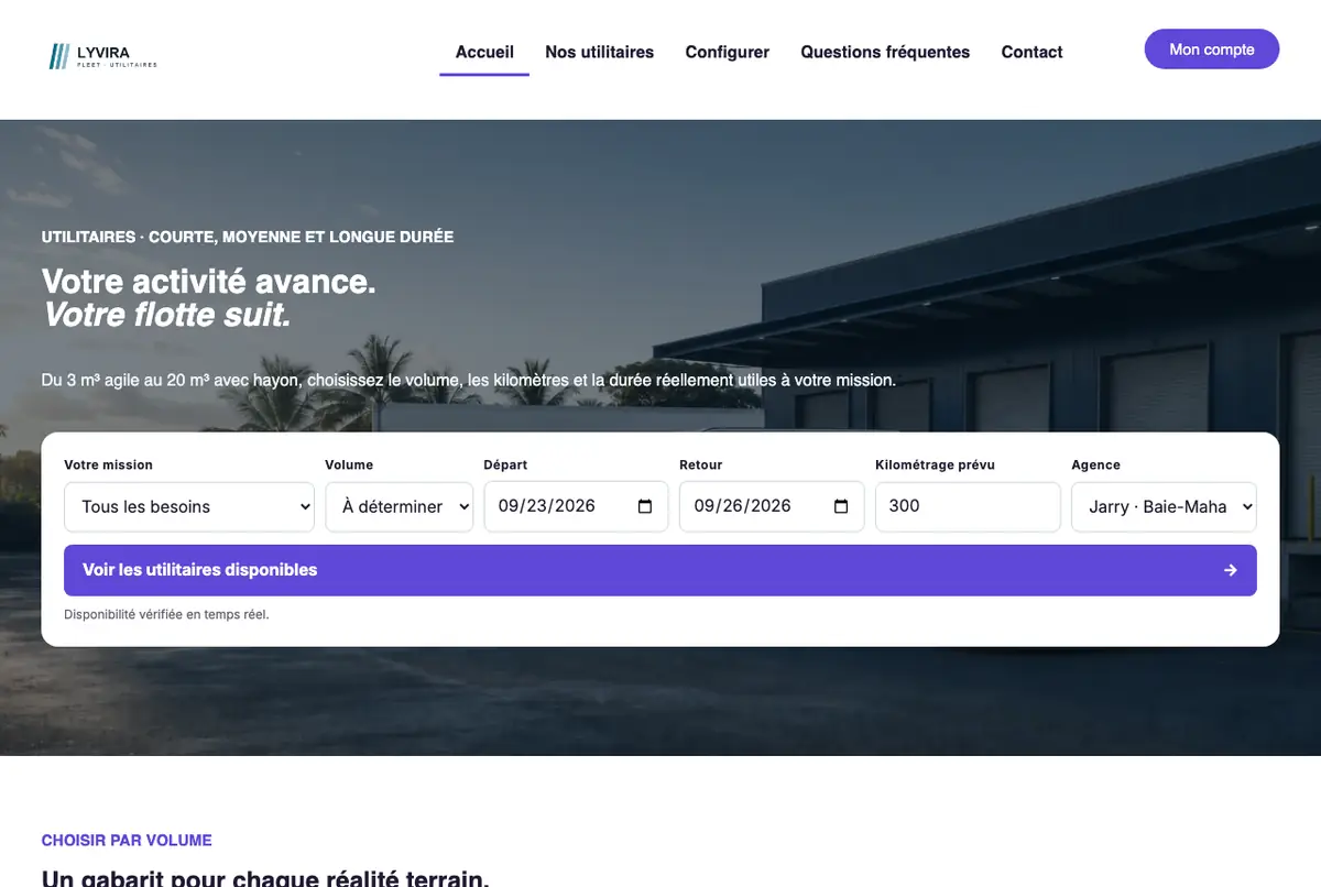 Un accueil qui parle volume et charge