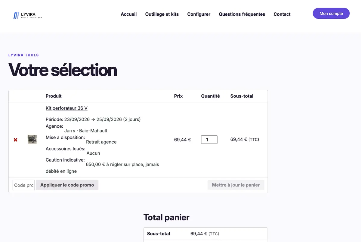 La sélection, louée et vendue